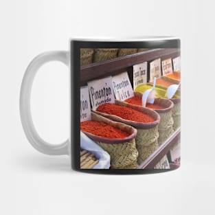 The colours and flavours of Spanish cuisine. Mug